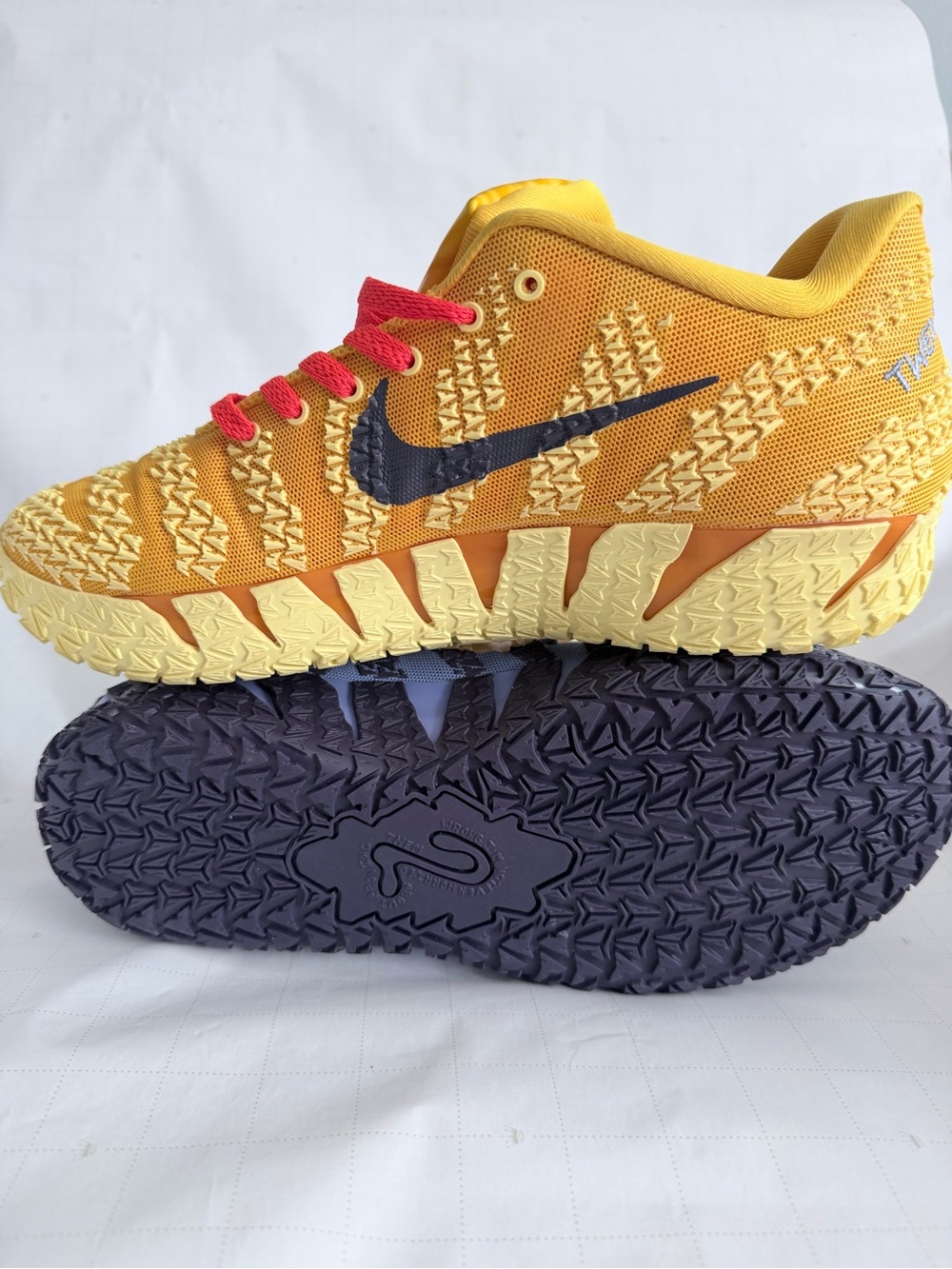 Nike Kids Two-Pair Athletic Sneakers in Yellow, Pink & Blue - Picture 3 of 5